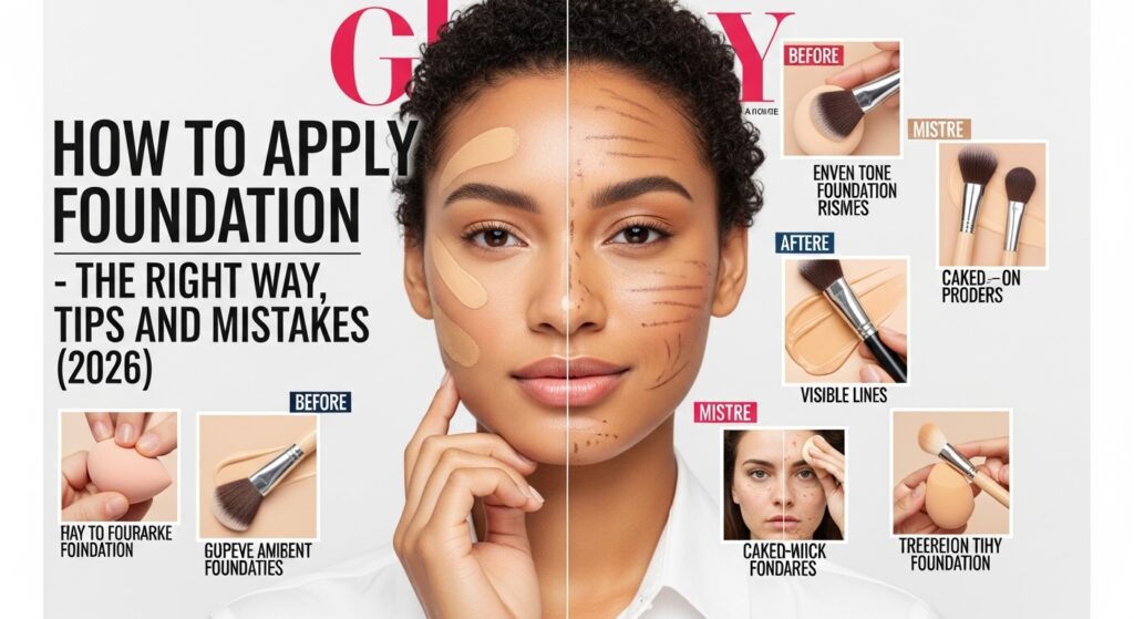 फाउंडेशन कैसे लगाएं