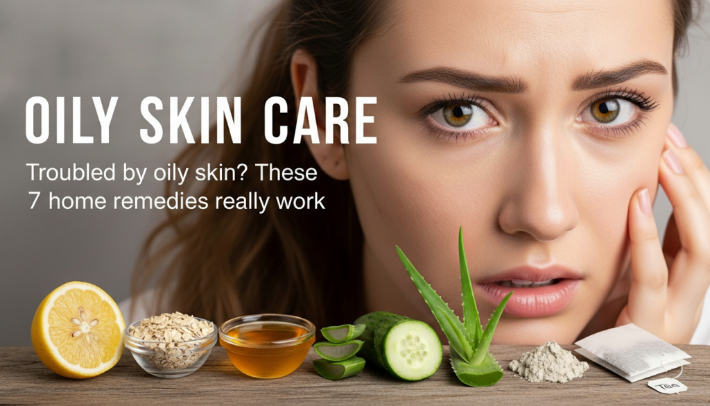 Oily Skin से हैं परेशान? ये 7 घरेलू नुस्खे सच में काम आते हैं