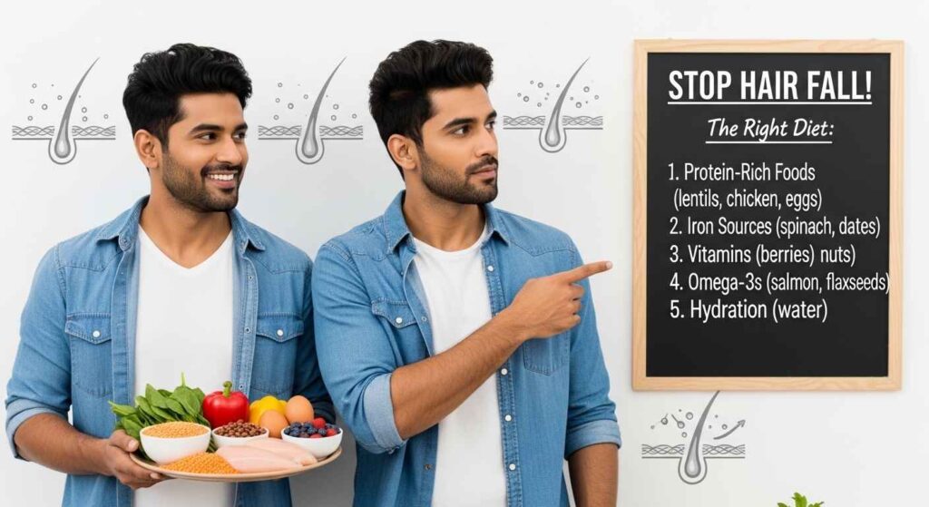 बाल झड़ना कैसे रोकें सही diet