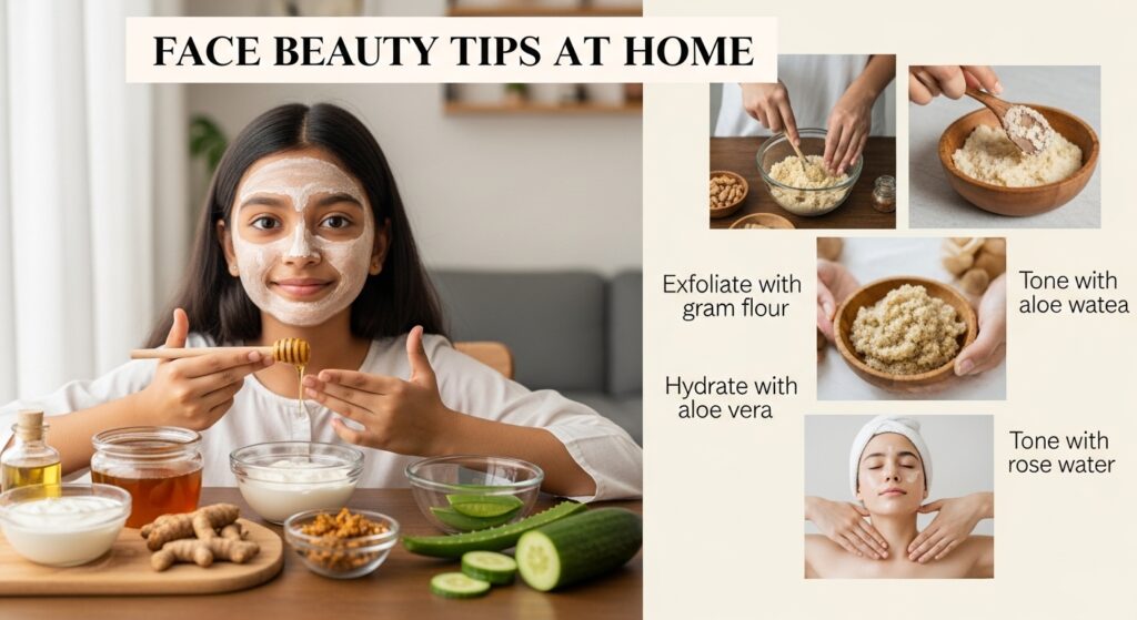 घर पर ब्यूटी टिप्स