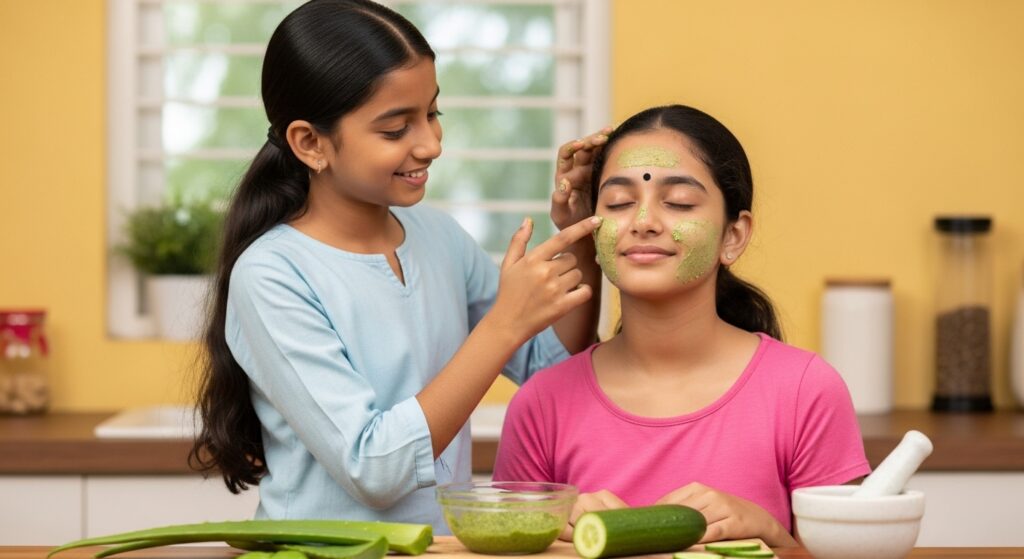 Summer Tan हटाने के घरेलू उपाय – Aloe Vera और Cucumber Pack