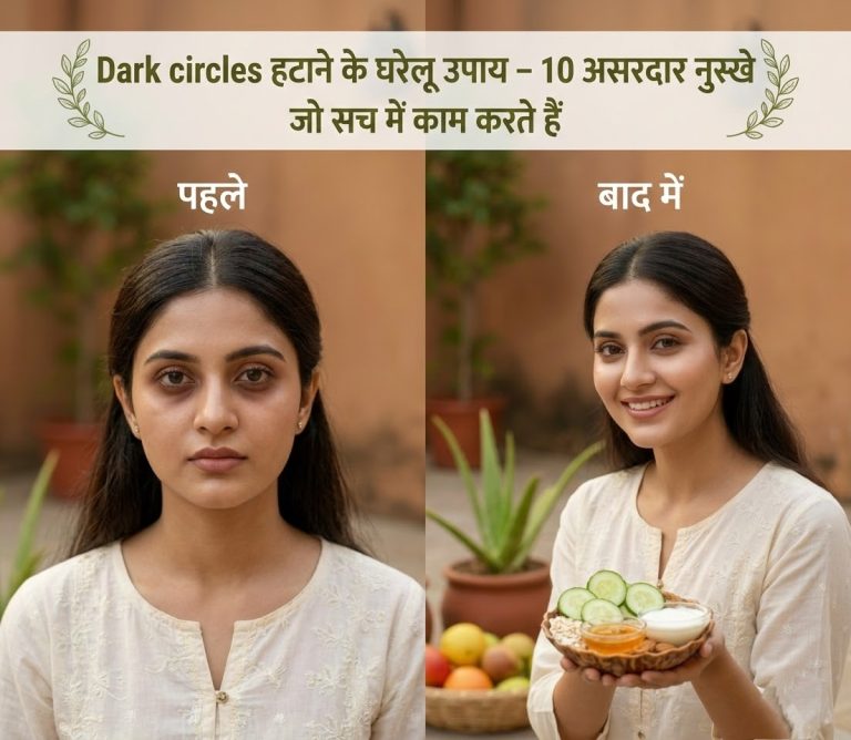 Dark circles हटाने के घरेलू उपाय – 10 असरदार नुस्खे जो सच में काम करते हैं