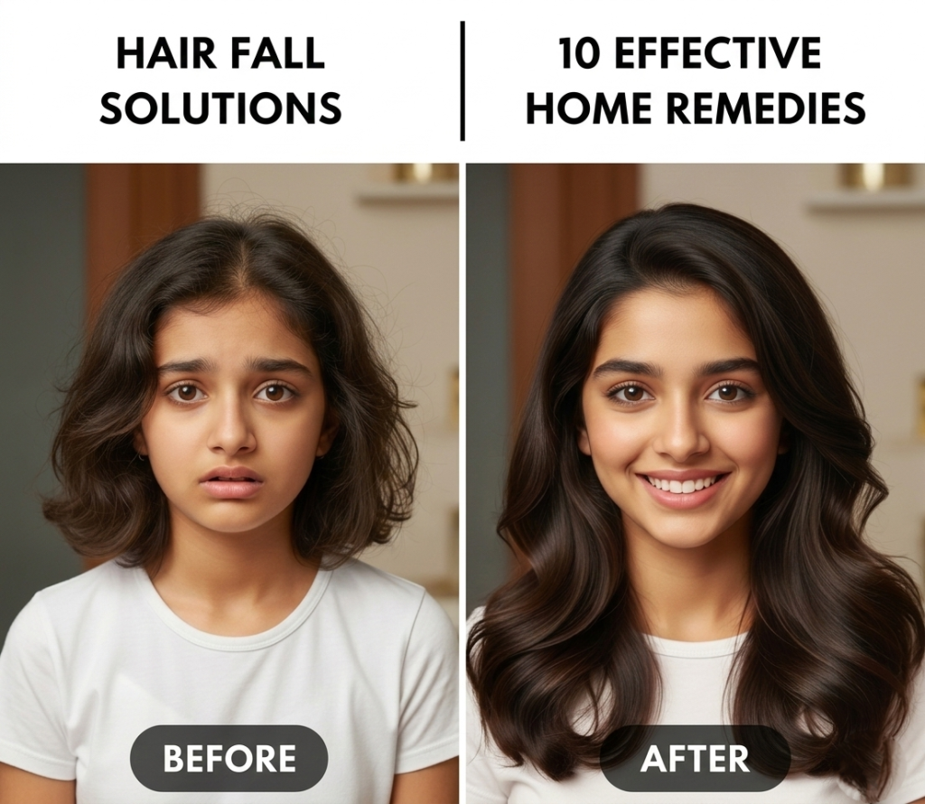 बालों का झड़ना रोकने के घरेलू उपाय