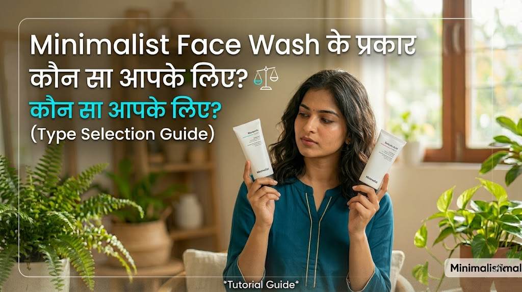 Minimalist Face Wash के प्रकार – कौन सा आपके लिए?