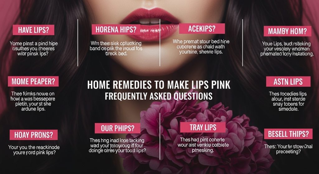 Lips को Pink करने के घरेलू उपाय – अक्सर पूछे जाने वाले सवाल