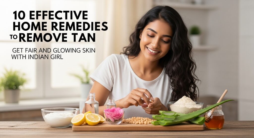 टैन हटाने के 10 असरदार घरेलू उपाय – गोरी और चमकती त्वचा पाएं