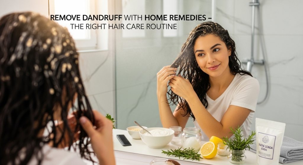 Dandruff हटाने के घरेलू उपाय – बिना side effect के।