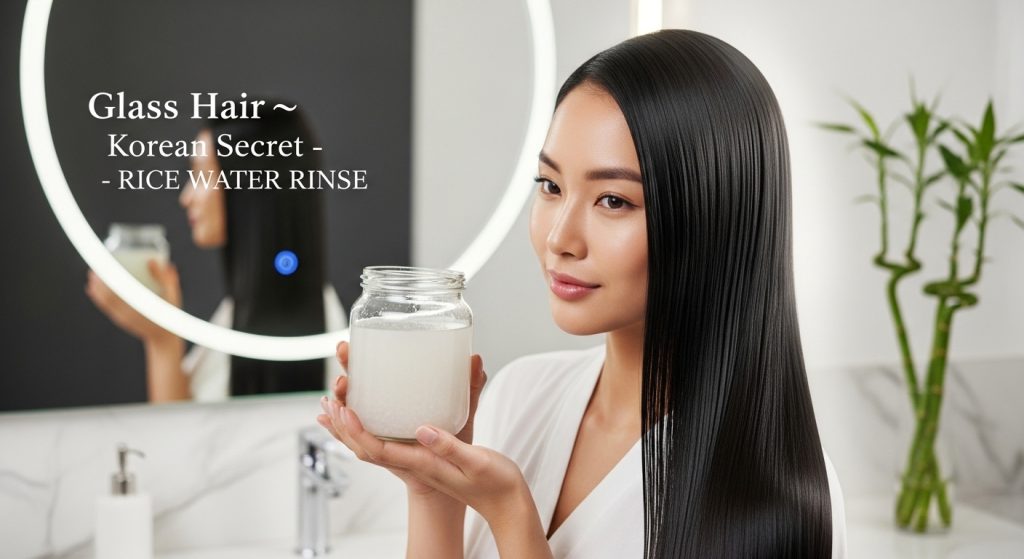 Glass Hair के लिए Apple Cider Vinegar Rinse