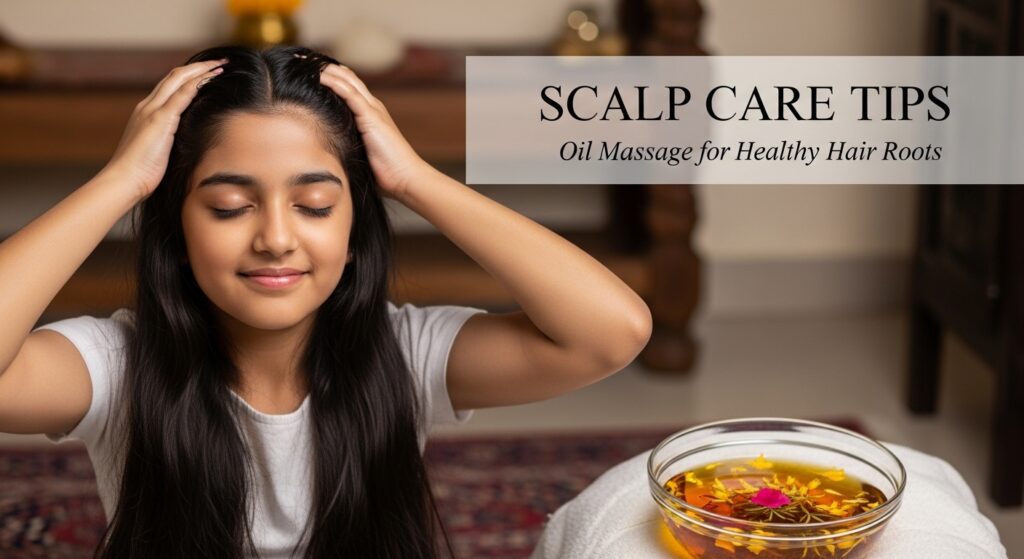 scalp care tips in hindi – oil massage for healthy hair roots