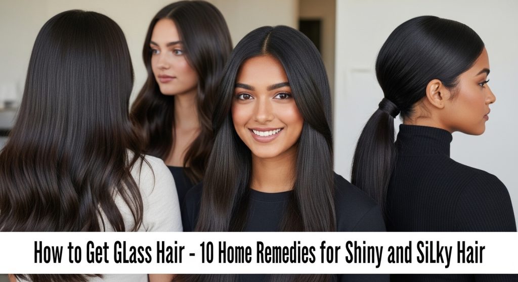 Glass Hair कैसे पाएं – Shiny और Silky बालों के 10 घरेलू उपाय