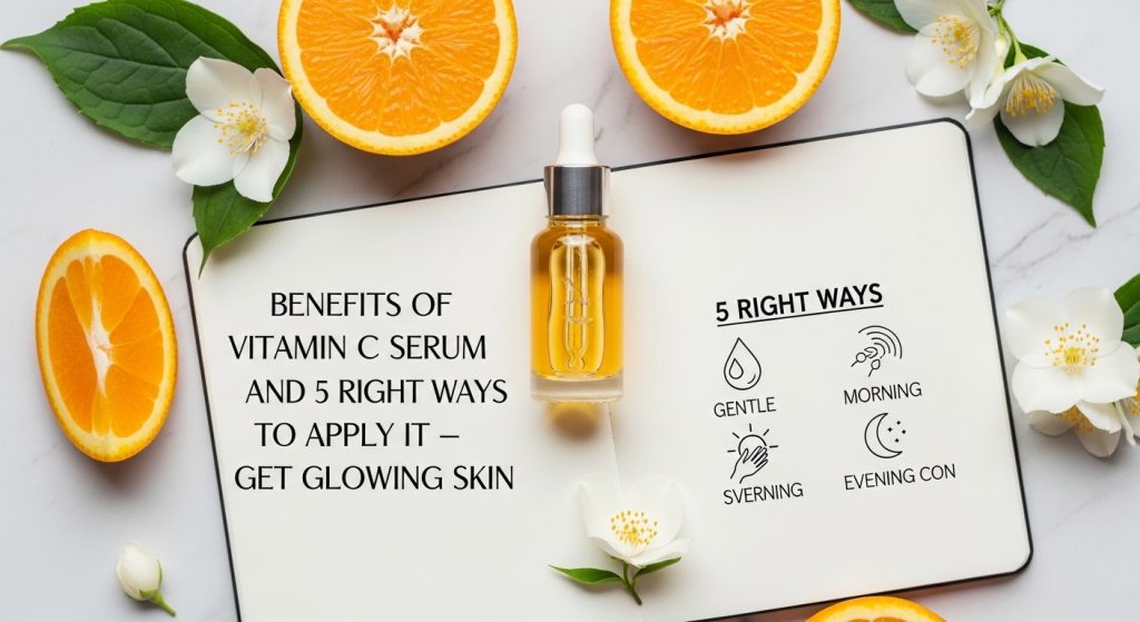 Vitamin C Serum के फायदे और लगाने का 5 सही तरीका – Glowing Skin पाएं