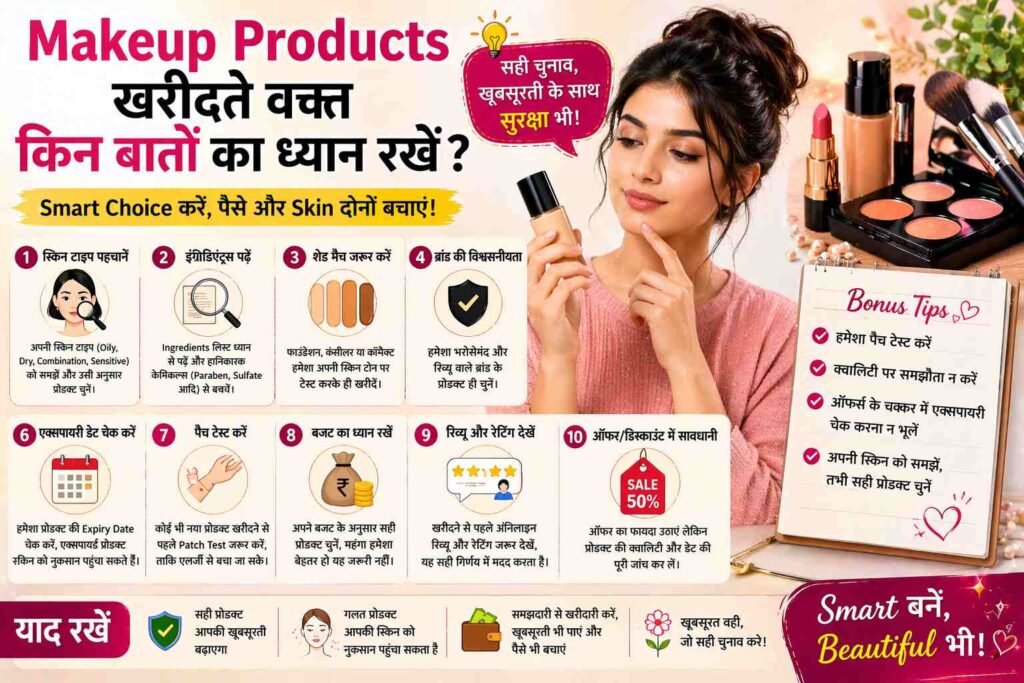 Makeup Products खरीदते वक्त किन बातों का ध्यान रखें?