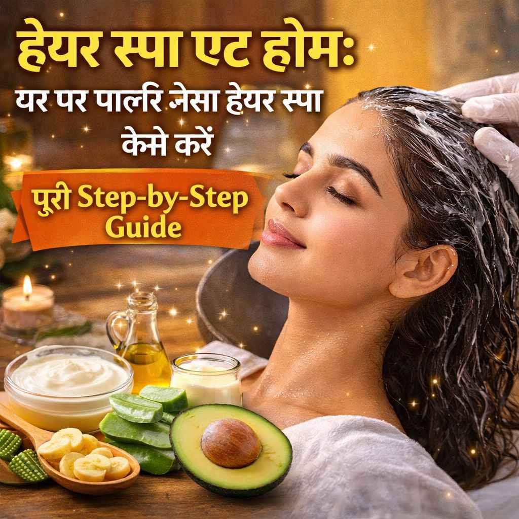 हेयर स्पा एट होम: घर पर पार्लर जैसा हेयर स्पा कैसे करें – पूरी Step-by-Step Guide